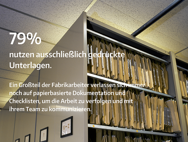 Papier in der Produktion – gedruckte Unterlagen