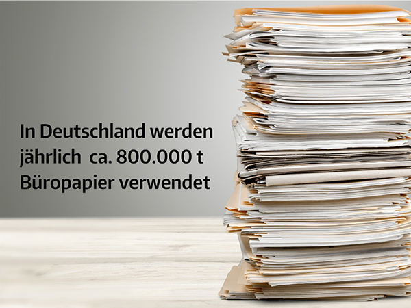 Papier in der Produktion – Papierstapel