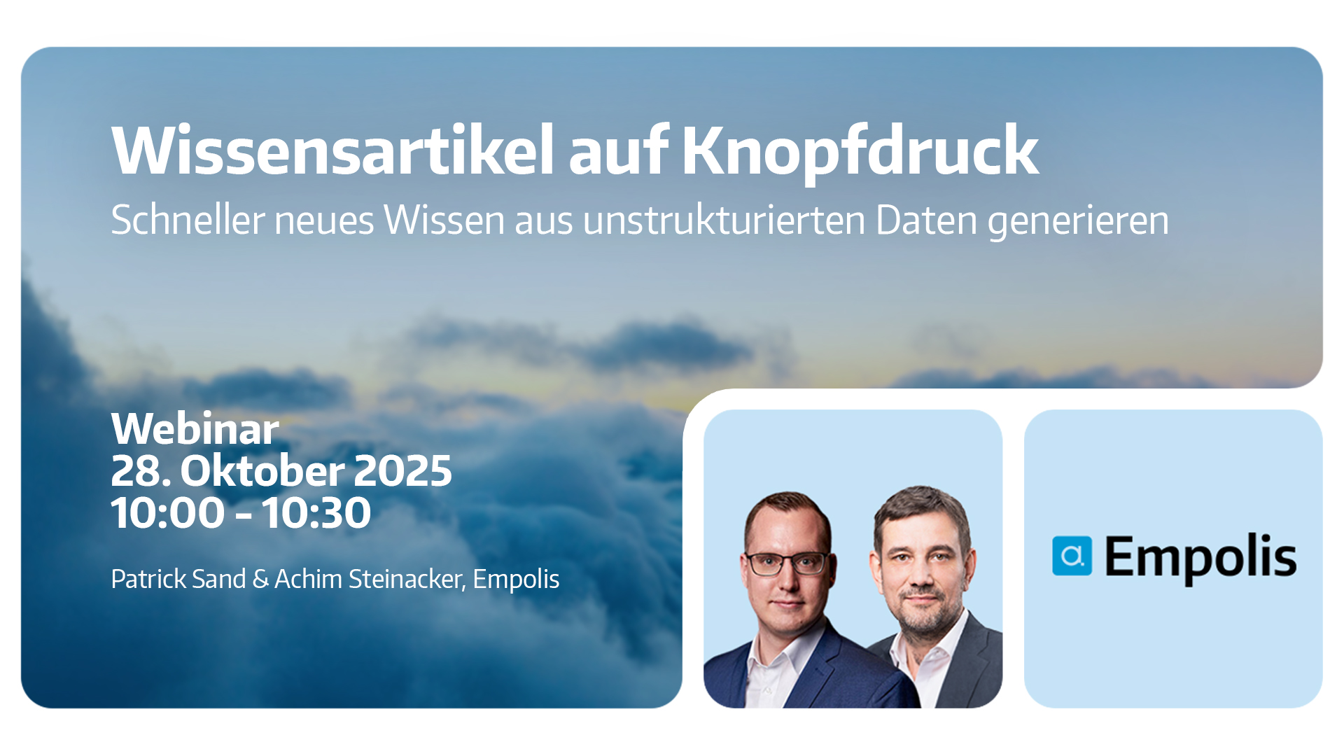 Webinar Wissensartikel auf Knopfdruck